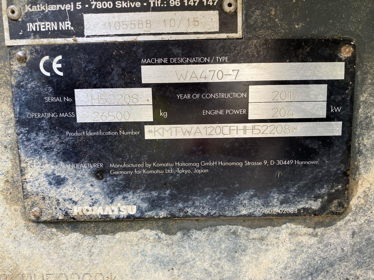 Chargeuse sur pneus Komatsu WA470-7: photos 12
