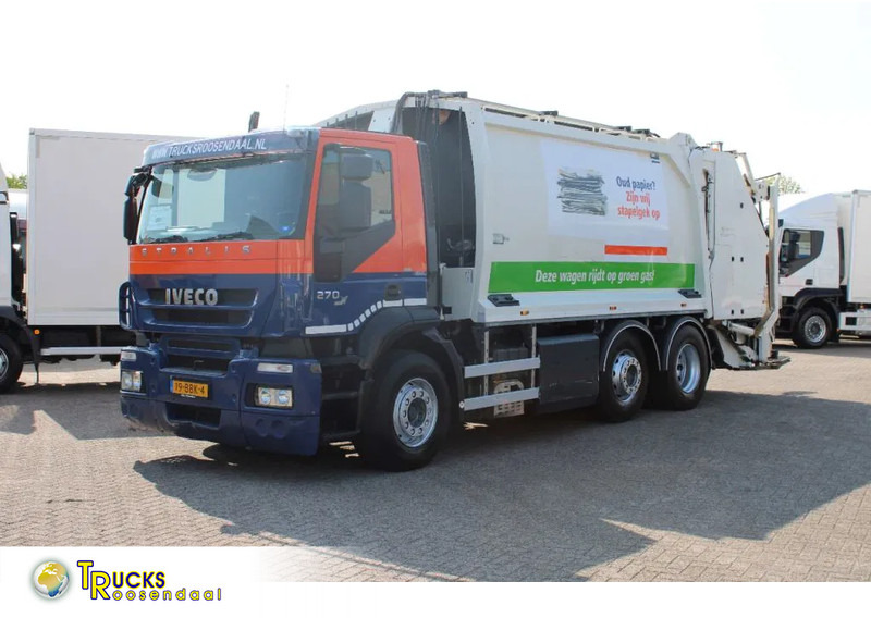 Iveco Stralis 270 CNG + GARBAGE + EURO 5 + 6X2 + RETARDER - Benne à ordures ménagères: photos 1 Iveco Stralis 270 CNG + GARBAGE + EURO 5 + 6X2 + RETARDER - Benne à ordures ménagères: photos 1