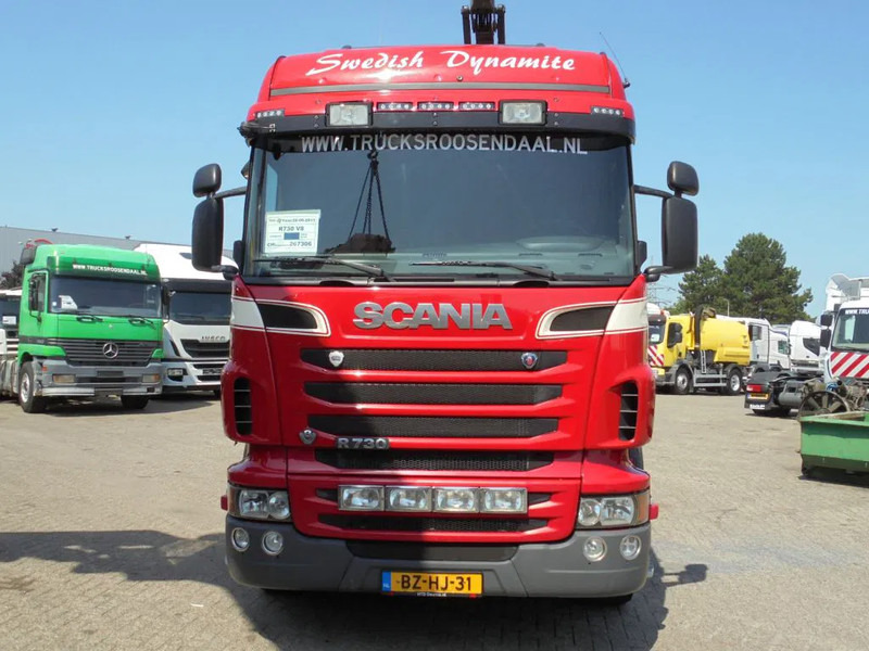 Scania R730 V8 + Euro 5 + Loglift 115Z + 6X4 - Camion plateau: photos 2 Scania R730 V8 + Euro 5 + Loglift 115Z + 6X4 - Camion plateau: photos 2