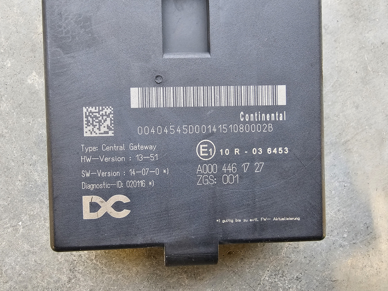 MERCEDES-BENZ ATEGO MP4 EURO 6 /CGW CENTRAL GATEWAY ECU / A0004461727 - Bloc de gestion: photos 3 MERCEDES-BENZ ATEGO MP4 EURO 6 /CGW CENTRAL GATEWAY ECU / A0004461727 - Bloc de gestion: photos 3