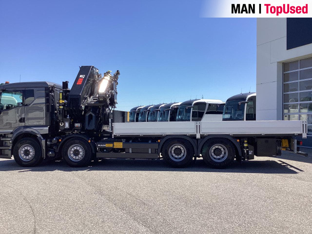 Camion plateau, Camion grue MAN TGS 35.510 8x4 BL CH HIAB X-HiPro 858 E 8: photos 15