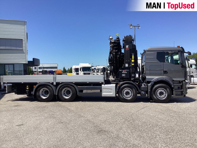 Camion plateau, Camion grue MAN TGS 35.510 8x4 BL CH HIAB X-HiPro 858 E 8: photos 11
