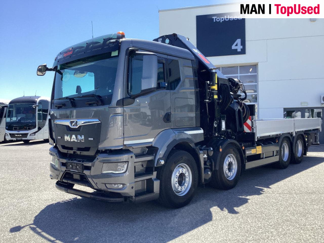 Camion plateau, Camion grue MAN TGS 35.510 8x4 BL CH HIAB X-HiPro 858 E 8: photos 8