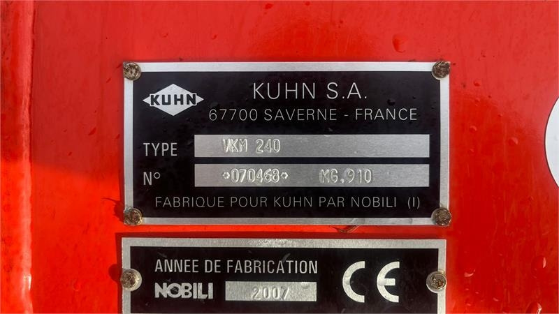 Kuhn VKM 240 Meget velholdt og ikke meget brugt slaglek - Faucheuse: photos 4 Kuhn VKM 240 Meget velholdt og ikke meget brugt slaglek - Faucheuse: photos 4