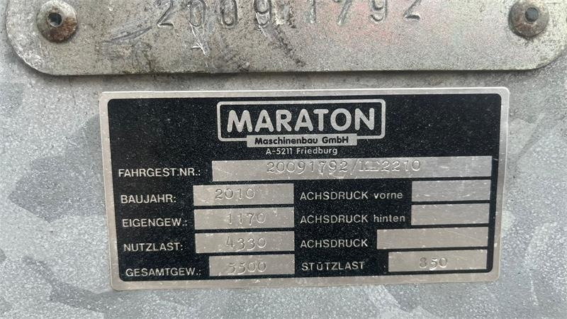 Maraton 3 vejstip med høje sider med bremser  - Benne agricole: photos 4 Maraton 3 vejstip med høje sider med bremser  - Benne agricole: photos 4