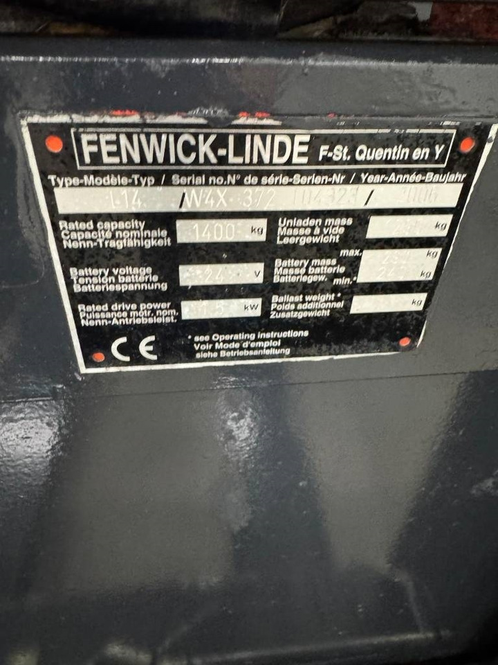 Linde 10848 L14 - Chariot élévateur: photos 5 Linde 10848 L14 - Chariot élévateur: photos 5