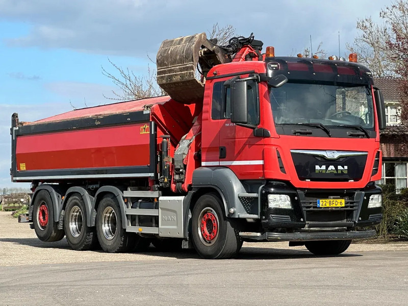 MAN TGS 35.400 8X4 TRIPLE!! EURO6!! Z-KRAAN/KIPPER!!TOP!! - Camion benne, Camion grue: photos 2 MAN TGS 35.400 8X4 TRIPLE!! EURO6!! Z-KRAAN/KIPPER!!TOP!! - Camion benne, Camion grue: photos 2