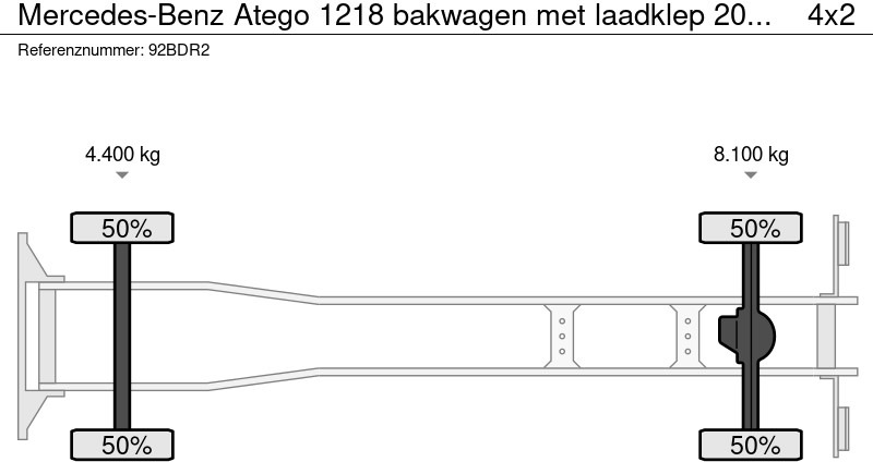 Crédit-bail de Mercedes-Benz Atego 1218 bakwagen met laadklep 2000kg! Mercedes-Benz Atego 1218 bakwagen met laadklep 2000kg!: photos 13