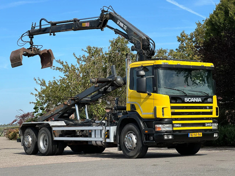 Scania R114-340 6x2 !!KRAAN/CONTAINER/KABEL!!MANUELL!! - Camion - système de câble, Camion grue: photos 1 Scania R114-340 6x2 !!KRAAN/CONTAINER/KABEL!!MANUELL!! - Camion - système de câble, Camion grue: photos 1