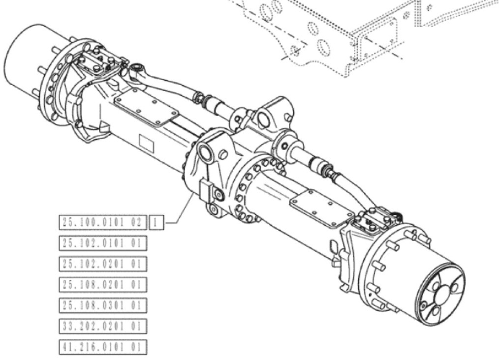 Case 47850494 - 84285791 - Essieu avant pour Engins de chantier: photos 1 Case 47850494 - 84285791 - Essieu avant pour Engins de chantier: photos 1