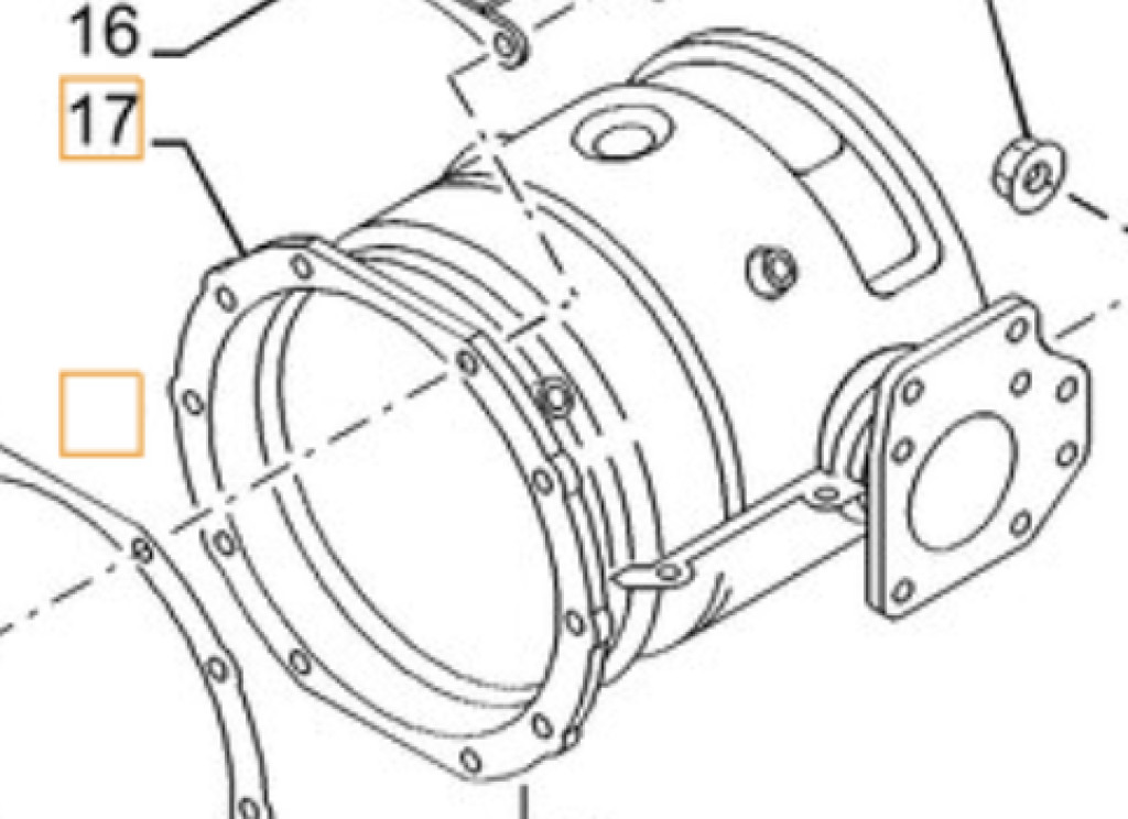 Case 51588890 - Catalyseur pour Engins de chantier: photos 1 Case 51588890 - Catalyseur pour Engins de chantier: photos 1