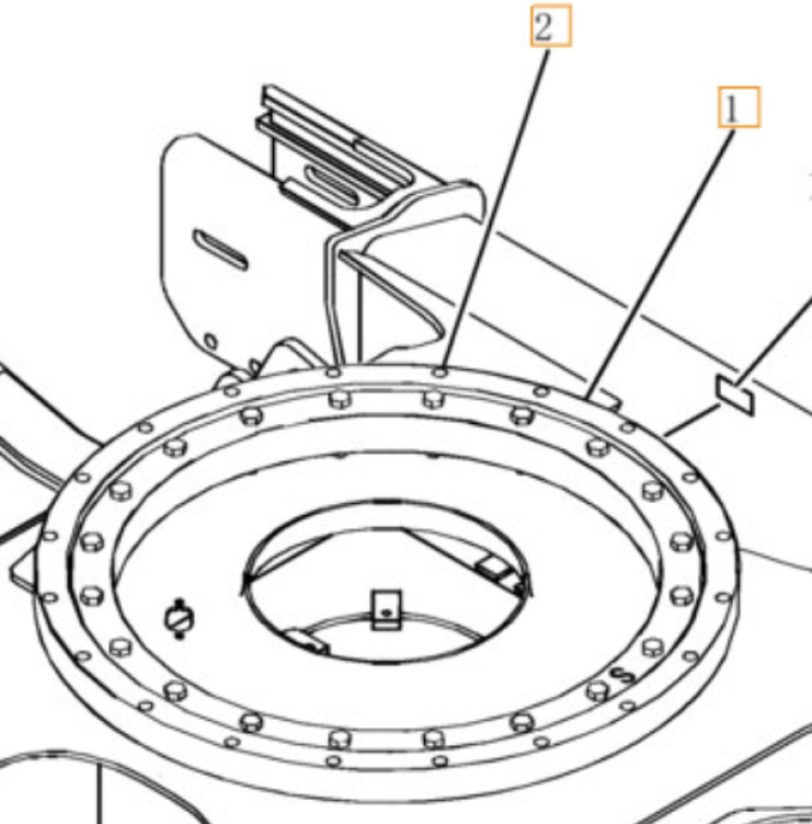 Case PH40F00004F1 - Couronne d'orientation pour Engins de chantier: photos 1 Case PH40F00004F1 - Couronne d'orientation pour Engins de chantier: photos 1