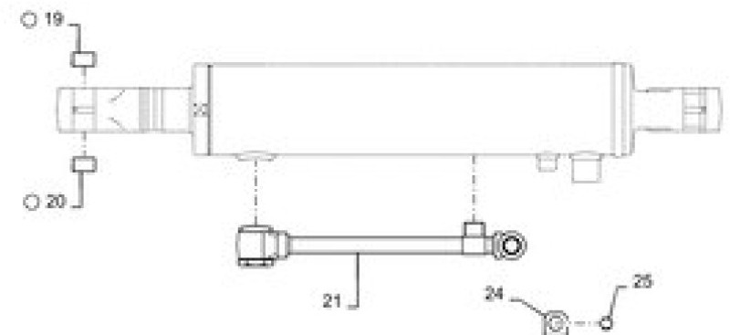 Case PW01V00073F1 - Vérin hydraulique pour Machine agricole: photos 1 Case PW01V00073F1 - Vérin hydraulique pour Machine agricole: photos 1