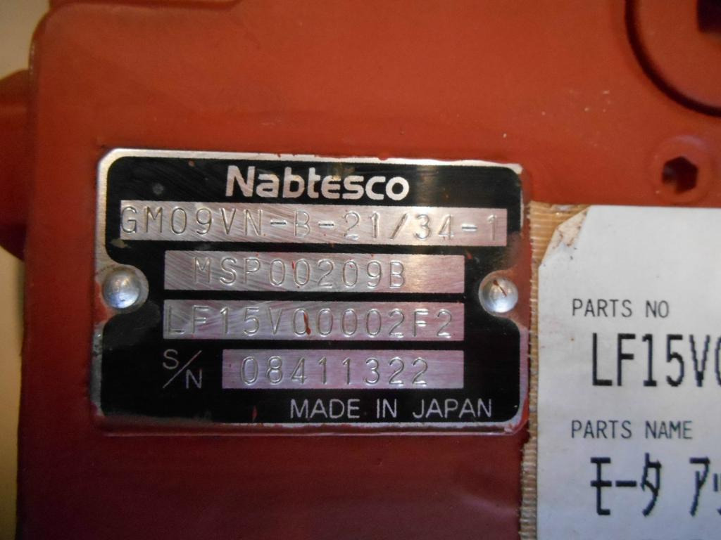 Kobelco LF15V00002F2 - Moteur de translation pour Engins de chantier: photos 2 Kobelco LF15V00002F2 - Moteur de translation pour Engins de chantier: photos 2