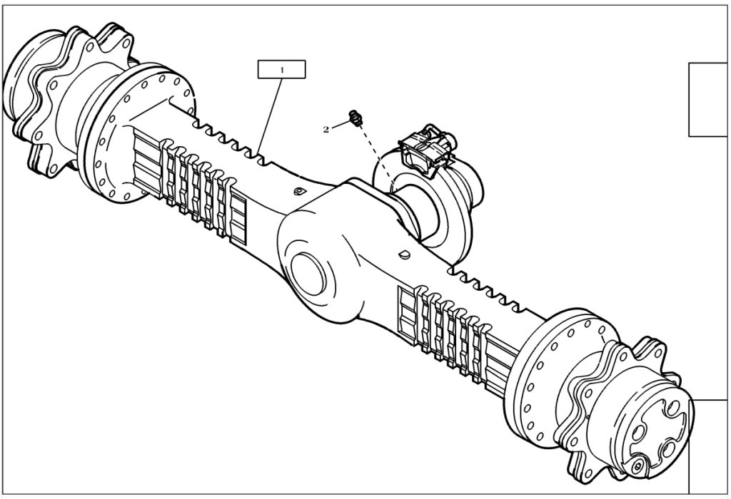 New Holland 4552351 - 2813958 - Essieu avant pour Engins de chantier: photos 1 New Holland 4552351 - 2813958 - Essieu avant pour Engins de chantier: photos 1