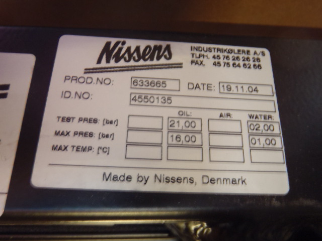 Nissens L10.5 - - Radiateur pour Engins de chantier: photos 2 Nissens L10.5 - - Radiateur pour Engins de chantier: photos 2