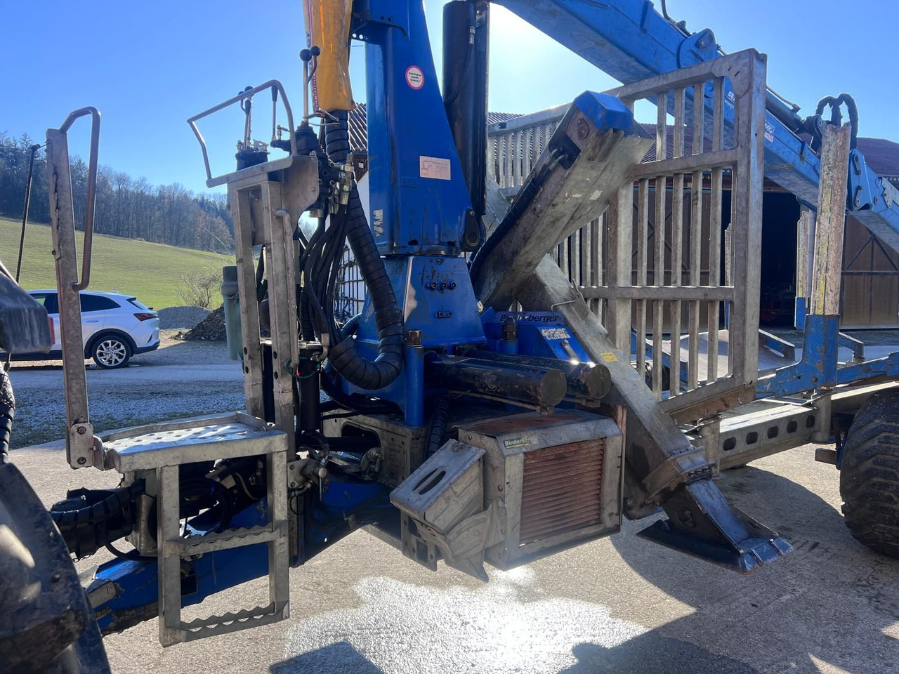 Remorque forestière Binderberger RW14 mit Penz BP 8000L Kran: photos 6