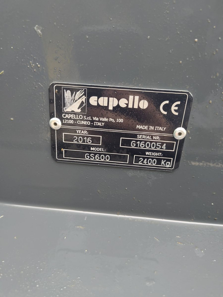 Capello GS600 - Moissoneuse: photos 4 Capello GS600 - Moissoneuse: photos 4