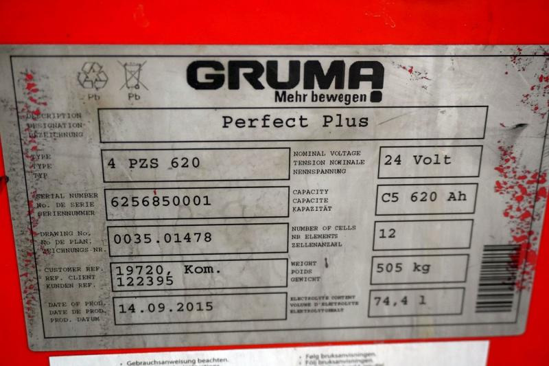 GRUMA 24 Volt 4 PzS 620 Ah - Accumulateur pour Matériel de manutention: photos 5 GRUMA 24 Volt 4 PzS 620 Ah - Accumulateur pour Matériel de manutention: photos 5