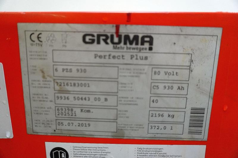 GRUMA 80 Volt 6 PzS 930 Ah - Accumulateur pour Matériel de manutention: photos 5 GRUMA 80 Volt 6 PzS 930 Ah - Accumulateur pour Matériel de manutention: photos 5