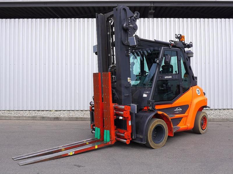 Linde H 80 D/600 EVO 396-03 - Chariot élévateur diesel: photos 1 Linde H 80 D/600 EVO 396-03 - Chariot élévateur diesel: photos 1
