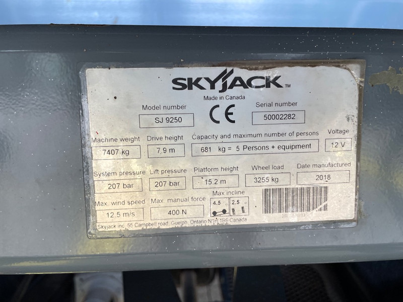 Skyjack SJ 9250 RT - Nacelle ciseaux: photos 3 Skyjack SJ 9250 RT - Nacelle ciseaux: photos 3