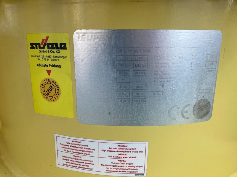 Nacelle télescopique, Nacelle araignée Teupen Leo 25 T: photos 7