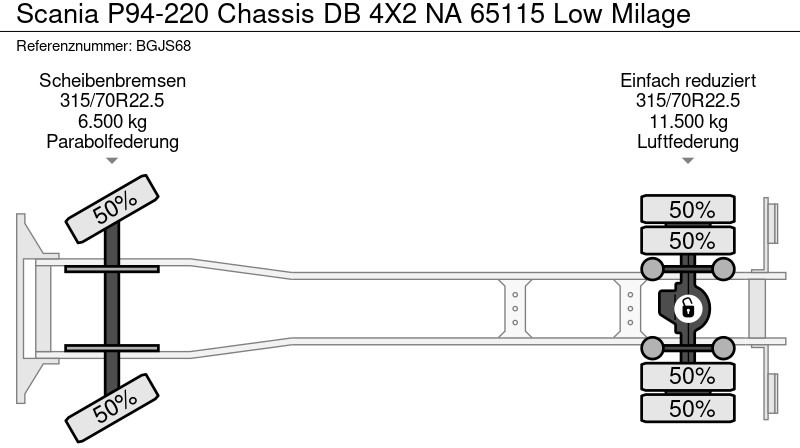Scania P94-220 Chassis DB 4X2 NA 65115 Low Milage - Châssis cabine: photos 5 Scania P94-220 Chassis DB 4X2 NA 65115 Low Milage - Châssis cabine: photos 5