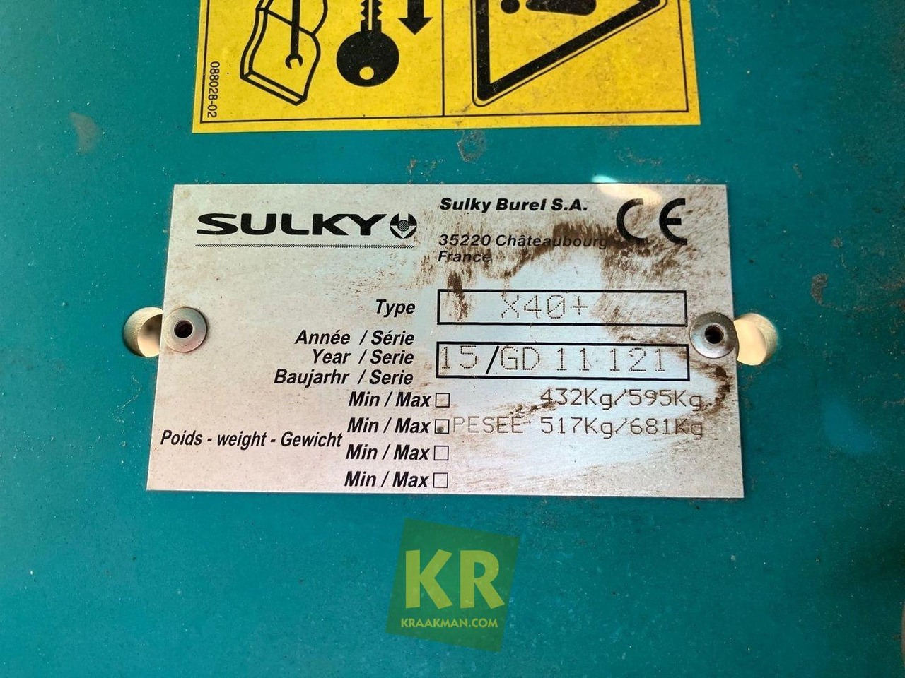 Sulky X40 Kunstmeststrooier - Distributeur d'engrais: photos 5 Sulky X40 Kunstmeststrooier - Distributeur d'engrais: photos 5