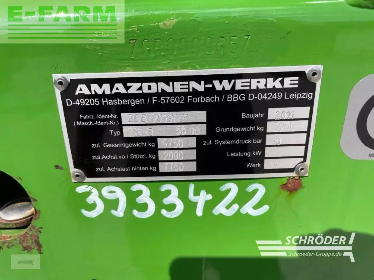 Amazone zg-b 5500 ultra hydro - Distributeur d'engrais: photos 4 Amazone zg-b 5500 ultra hydro - Distributeur d'engrais: photos 4