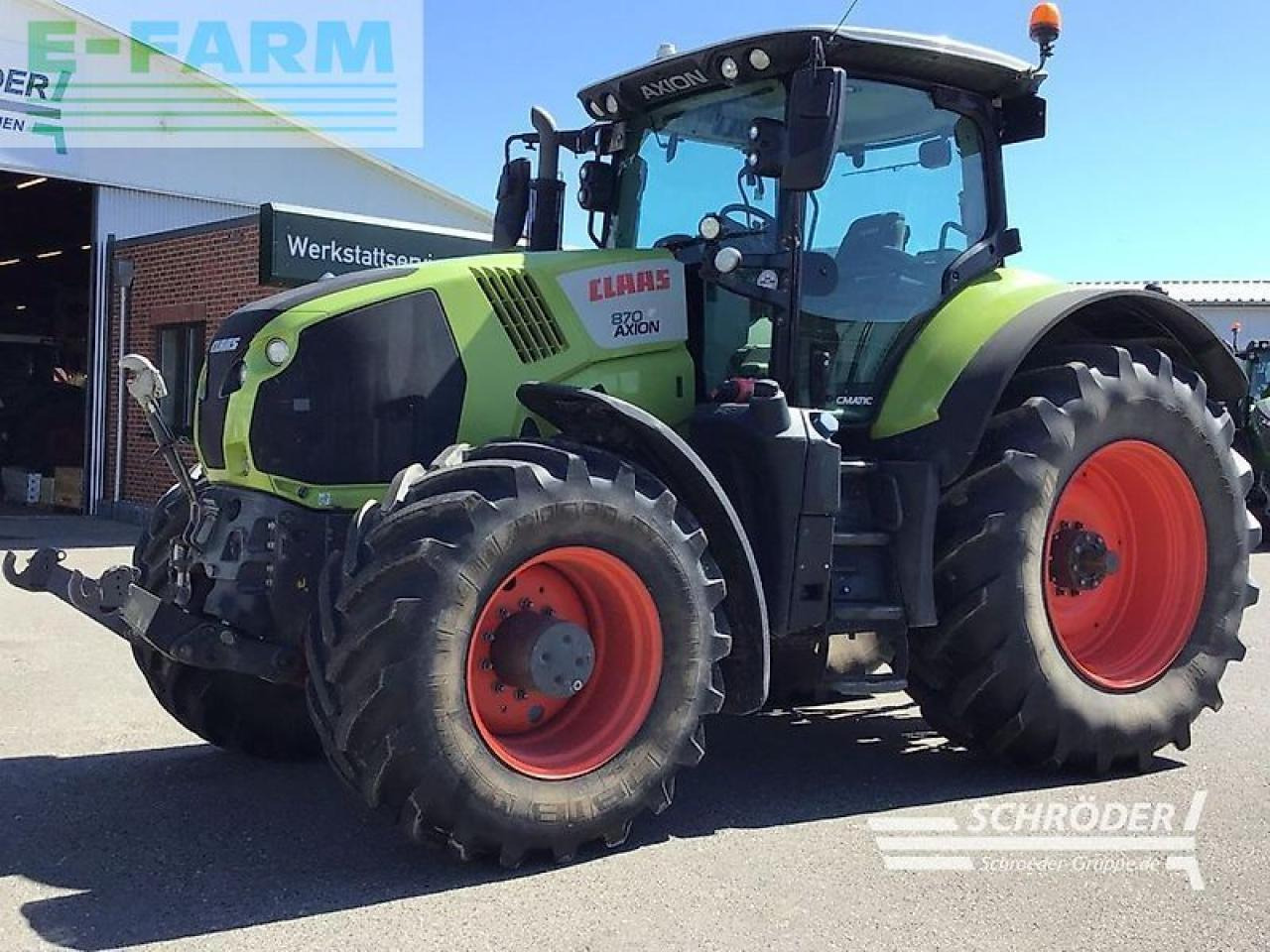 Tracteur agricole CLAAS axion 870 cmatic rtk CMATIC: photos 8