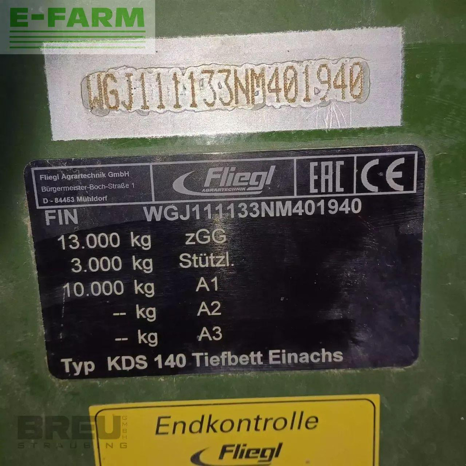 Fliegl kds 140 junior - Benne agricole: photos 5 Fliegl kds 140 junior - Benne agricole: photos 5