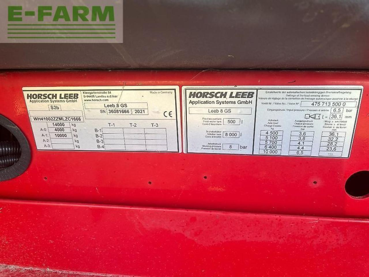 Horsch leeb 8 gs - Pulvérisateur traîné: photos 3 Horsch leeb 8 gs - Pulvérisateur traîné: photos 3