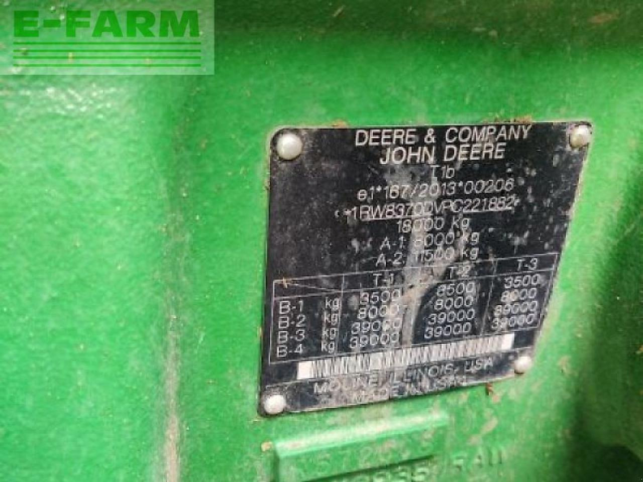 Tracteur agricole John Deere 8r 370: photos 22