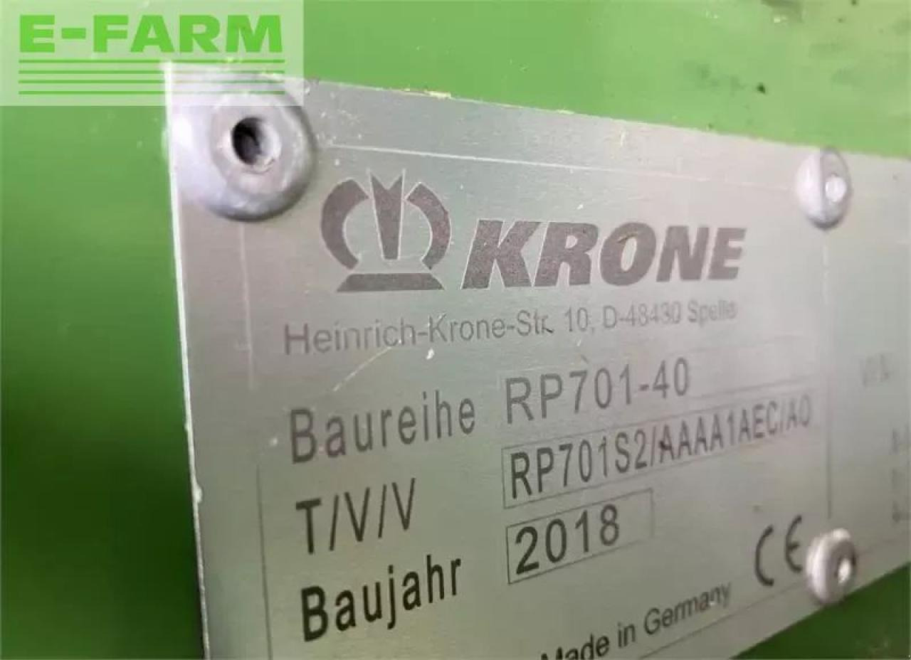Presse à balles cubiques Krone comprima v 180: photos 7