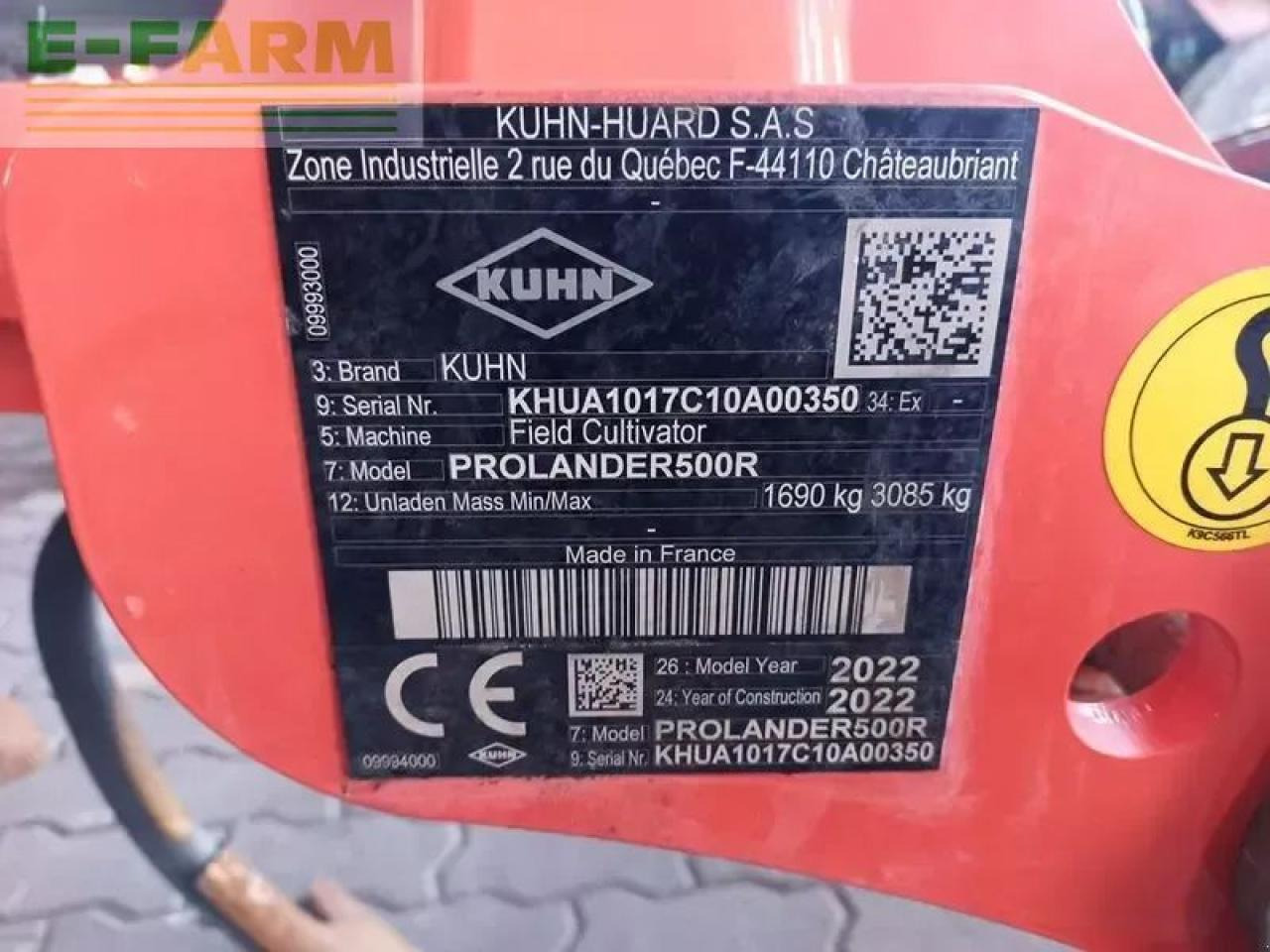 Bineuse Kuhn prolander 500 r federzinkengrubber: photos 12 Bineuse Kuhn prolander 500 r federzinkengrubber: photos 12