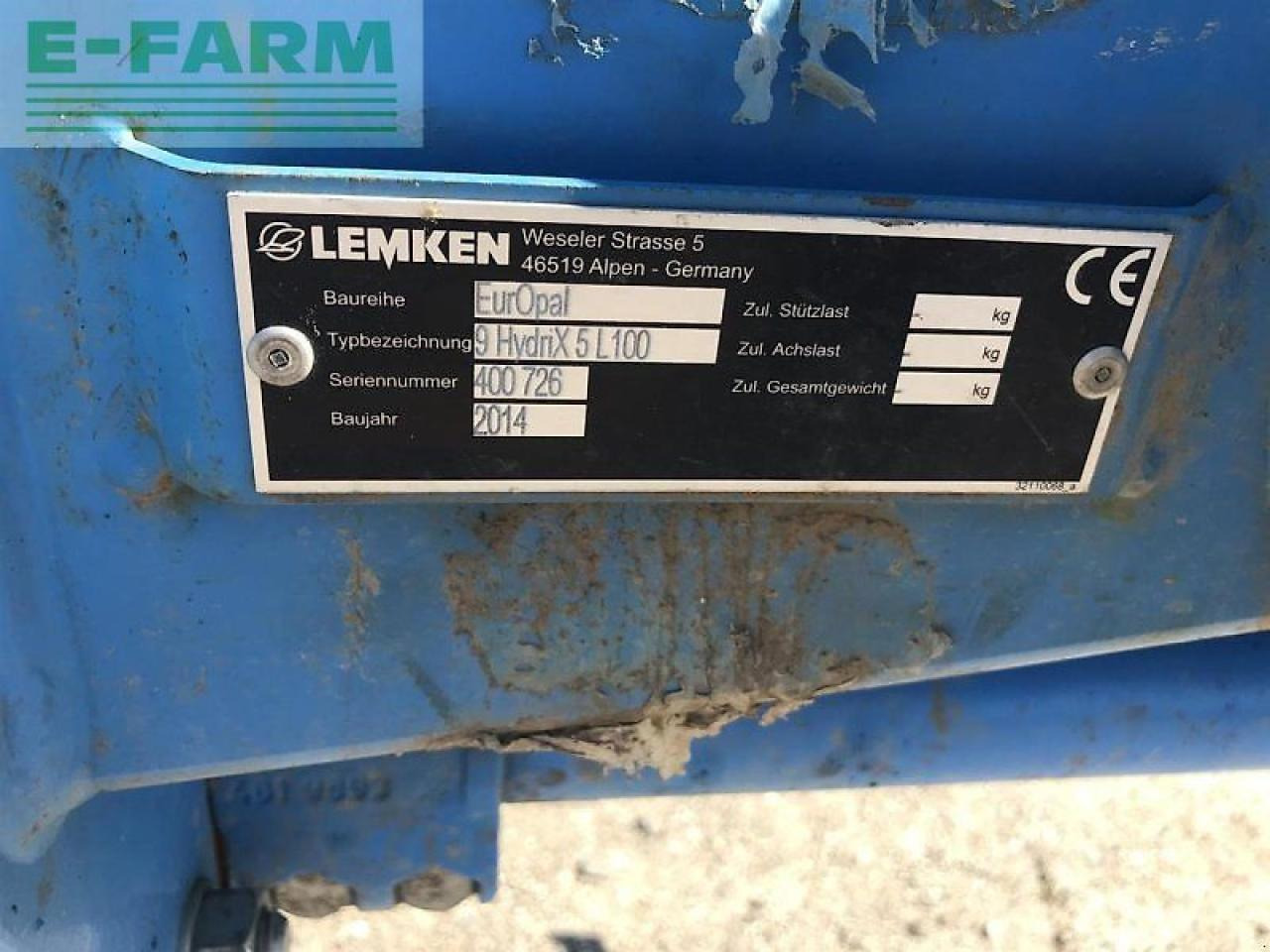 Lemken europal 9 hydrix - Charrue: photos 5 Lemken europal 9 hydrix - Charrue: photos 5