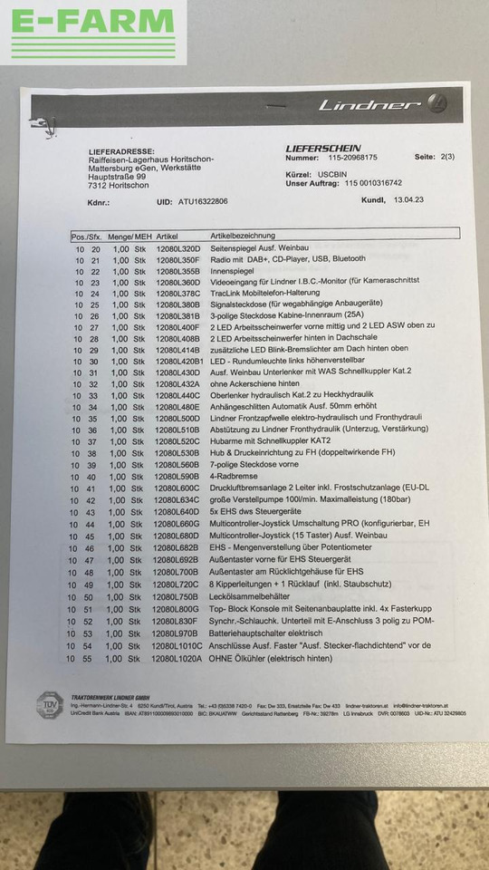 Tracteur agricole Lindner Lintrac 80: photos 30