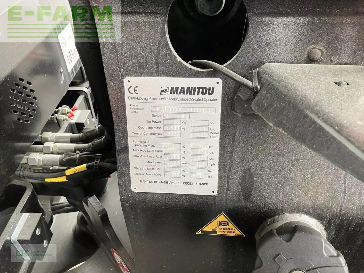 Chargeuse sur pneus Manitou manitou mla 5-50: photos 11