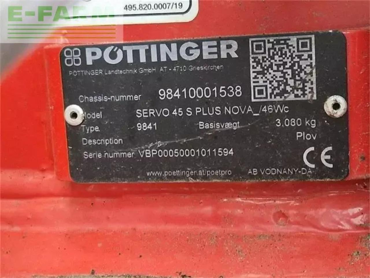 Pöttinger servo 45 s plus nova 6 furet - Charrue: photos 5 Pöttinger servo 45 s plus nova 6 furet - Charrue: photos 5