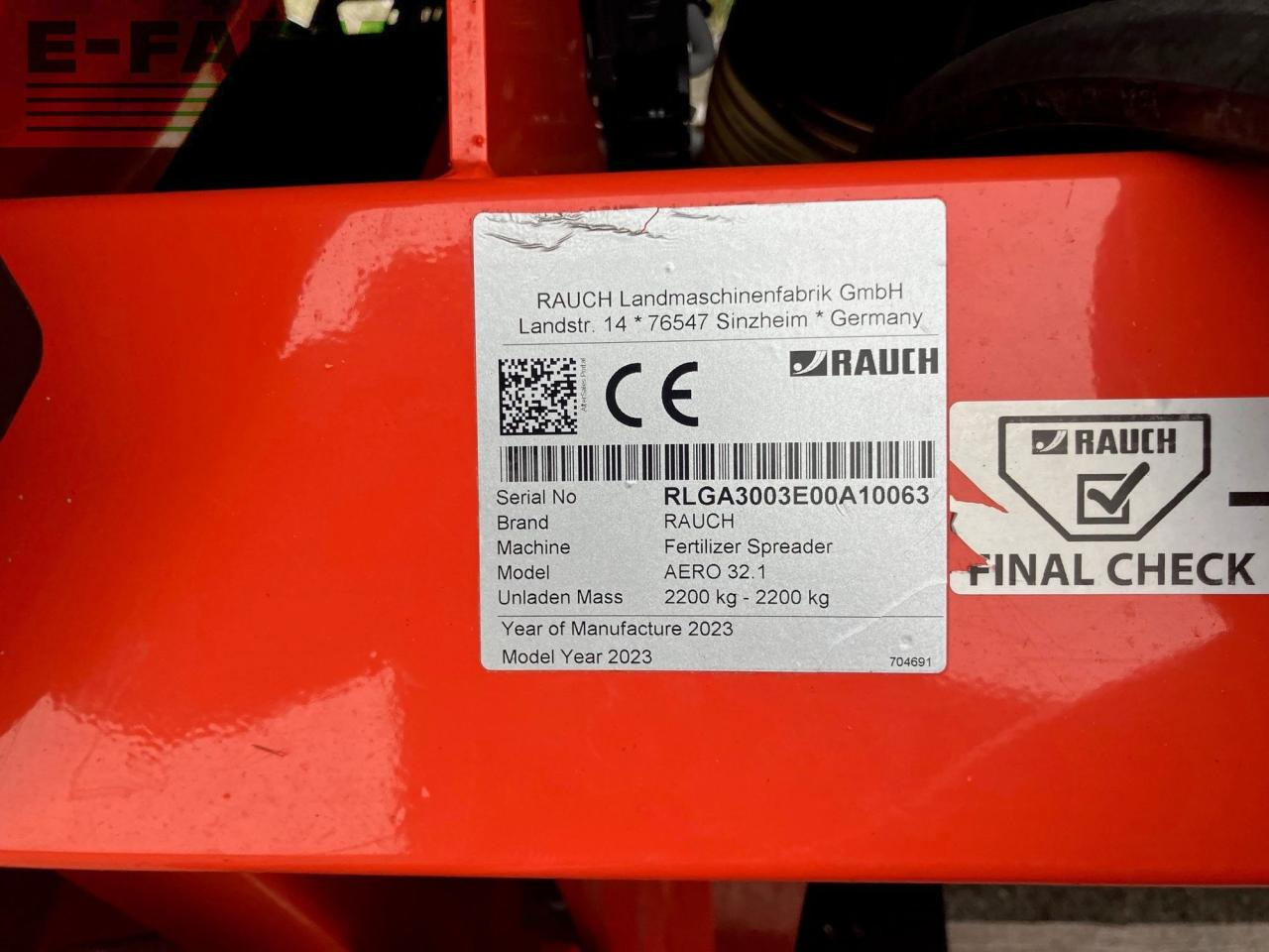 Distributeur d'engrais Rauch: photos 8