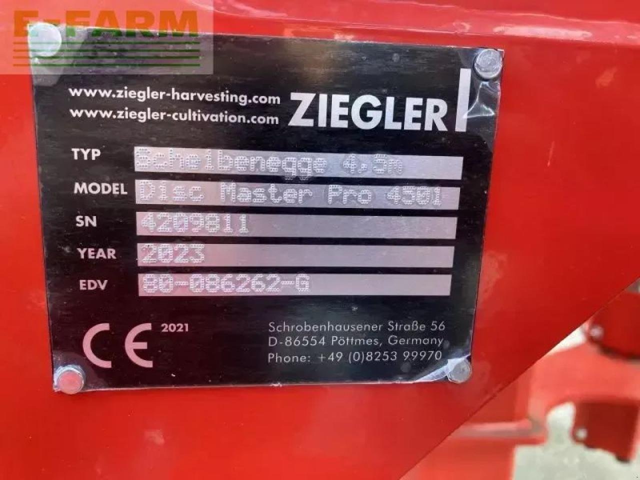 Ziegler disc master pro 4501 ziegler s - Cover crop: photos 4 Ziegler disc master pro 4501 ziegler s - Cover crop: photos 4