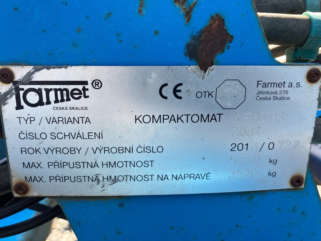 Farmet Kompaktomat K800 PS - Herse: photos 2 Farmet Kompaktomat K800 PS - Herse: photos 2