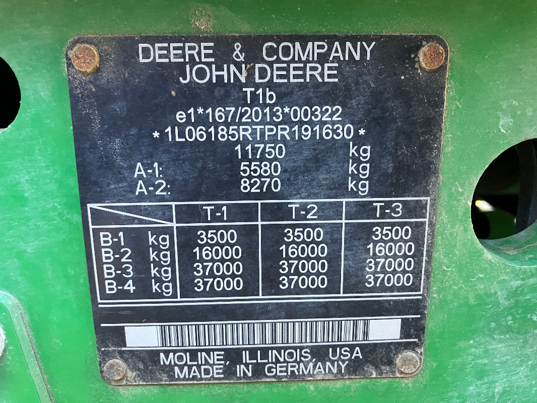 John Deere 6R185 - Tracteur agricole: photos 2 John Deere 6R185 - Tracteur agricole: photos 2