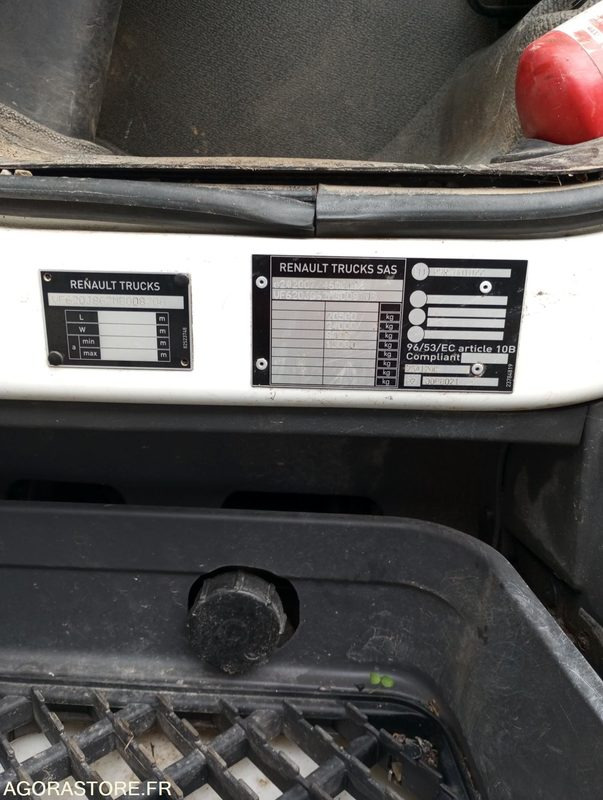 Benne à ordures ménagères BOM RENAULT D - 2021 - 157703km - FZ331QB: photos 14 Benne à ordures ménagères BOM RENAULT D - 2021 - 157703km - FZ331QB: photos 14