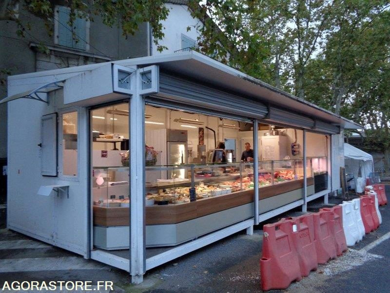 Bâtiment modulaire type Algeco avec chambre froide - Conteneur comme habitat: photos 1 Bâtiment modulaire type Algeco avec chambre froide - Conteneur comme habitat: photos 1