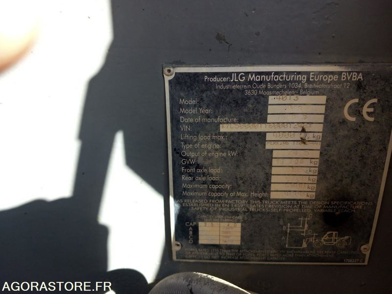 Chariot télescopique JLG 4013 - Chariot télescopique: photos 5 Chariot télescopique JLG 4013 - Chariot télescopique: photos 5