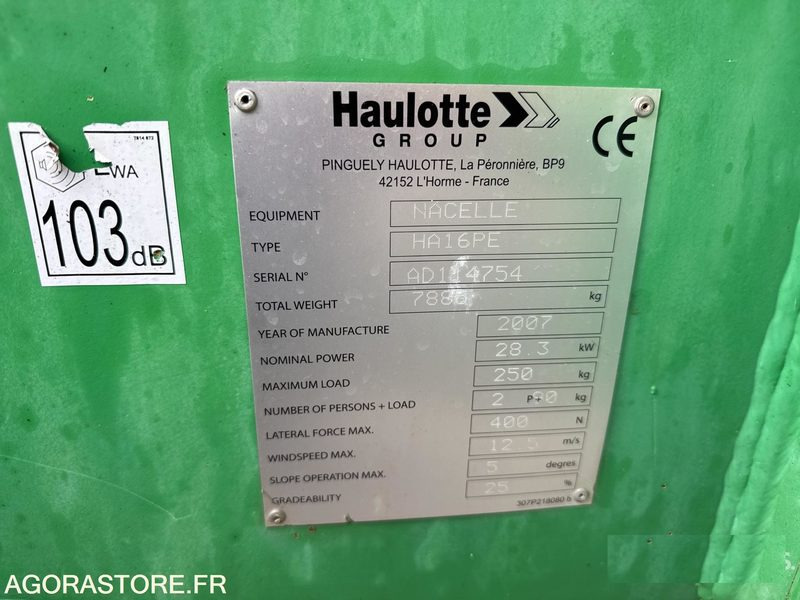 Nacelle Haulotte HA16PE Diesel Nacelle Articulee: photos 13