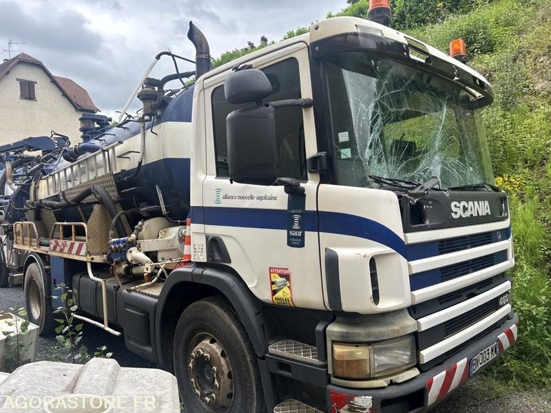 Hydrocureurs Scania P460 - BN003MX - 2000 / 572 216 KM - Camion hydrocureur: photos 1 Hydrocureurs Scania P460 - BN003MX - 2000 / 572 216 KM - Camion hydrocureur: photos 1