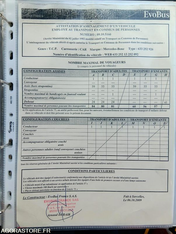 MERCEDES INTOURO N°093377 - Bus scolaire: photos 3 MERCEDES INTOURO N°093377 - Bus scolaire: photos 3